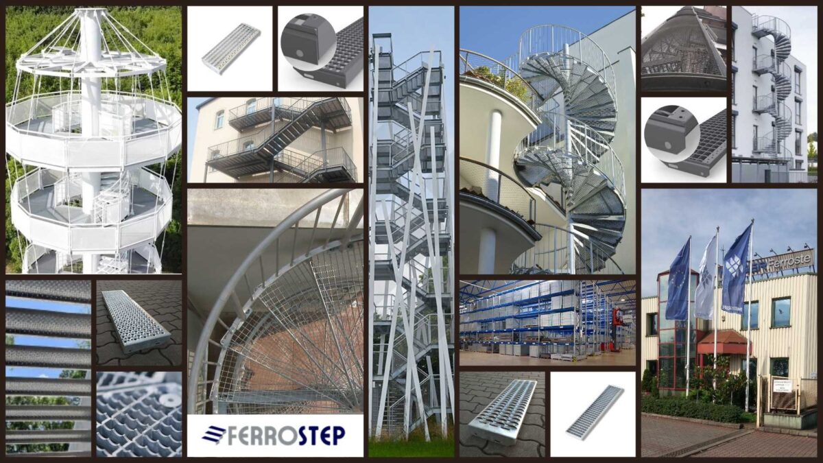 Geradläufige Treppen Ferrostep